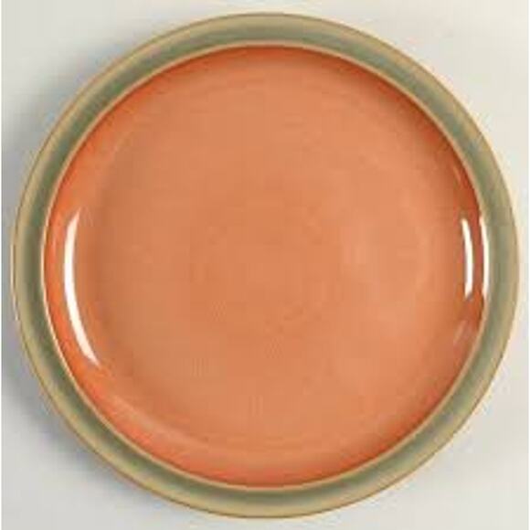 DENBY Dinner Plate Sage Paprika 10.5 Inches I HAVE SEVERAL OF THESE Oven Safe - Picture 1 of 3